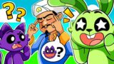 PROCURANDO os personagens do SMILING CRITTERS no AKINATOR | Smiling Critter VR!