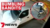 Police hunting two ram-raiding thieves – causing a huge headache for a local business | 7NEWS
