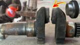 Priceless Engineering // A broken antique model Peter engine crankshaft repaired by engineering work