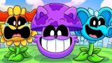 SMILING CRITTERS but they're PLANTS VS ZOMBIES?! Poppy Playtime 3 Animation