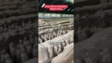 The famous Terracotta Warrior Army in Xi'an, China. 2,200 years ago, 8,000 warriors were created.