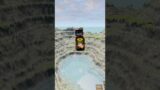 Trains with Buses vs Leap Of Death Jump #beamng #beamdrive #shorts #beamngcrashes #trains