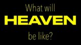 WHAT WILL HEAVEN BE LIKE? Eternal Life With God