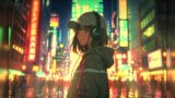 Walk in city at night Chill Lofi Music Beats Chill & Relax , Study & Workflow over 1 hour ~13