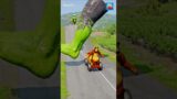 Weird Cars & Speakermans Going VS Hulk's Foot Hammer Spinner Crush in BeamNG.drive