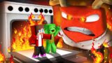 Why ANGER burn Mikey and JJ in Furnace INSIDE OUT in Minecraft ? (Maizen)