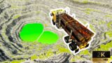 log truck vs leap of death BeamNG drive