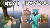 200 Days On a Deserted Jungle Island In Minecraft!