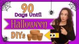 90 Days till Halloween DIYs | Terracotta Pot DIYs | Affordable Halloween DIYs