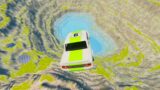 Cars vs Leap of Death Realistic Crashes BeamNG drive #224 | BeamNG