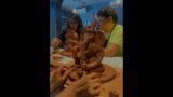 Ganesh Idol Workshop/ Ganpati idol making with terracotta clay#short #youtubeshorts #trending