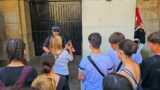POLICE OFFICER TELLS IDIOT I TOLD YOU ALREADY AND SHE STILL DOENS'T GET IT at Horse Guards!