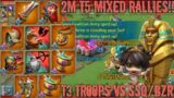 lords mobile: EMPEROR T3 RALLY TRAP DESTROYS SSQ/BZR RALLY SQUAD IN K1010!! 90% T5 MIXED RALLIES!!