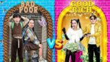 Bad Poor Couple Vs Good Rich Couple At School!