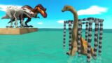 Evolved Dinosaurs to the Rescue – T Rex and Spinosaurus Rescue Herbivorous Dinosaurs