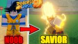 Going From Noob To SAVIOR FROM HEAVEN Goku In Dragon Soul…(Roblox)
