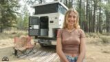 Her 4×4 Truck Camper Tiny Home