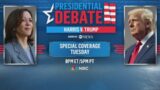 Kamala Harris and Donald Trump go face-to-face in presidential debate tomorrow