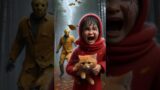 Little Girl and Kitten in Trouble Bear to the Rescue #shortvideo #girlandkitten #cuteanimals #bear