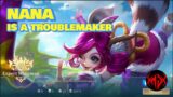 NANA IS A TROUBLEMAKER!!! BEST BUILD EMBLEM N COMBO MOBILE LEGENDS 2024