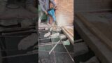 Need to cut those last pieces of rebar(metal) to release the rest of the broken concrete.#work #fun