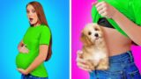 SAVE THE PUPPY || How To Sneak Pets Anywhere with 123 GO! Galaxy