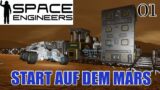 SPACE ENGINEERS #01 – ERSTE BASE AUF DEM MARS MIT SCHWIERIGKEITEN  [DE/GER]