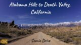 Scenic Drive –  Alabama Hills to Death Valley, California in 4k
