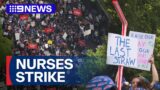 Some scheduled surgeries in NSW cancelled as nurses and midwives strike | 9 News Australia