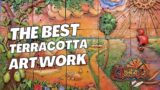 Terracotta Elegance: Six Seasons Art Enriching a Timeless Drawing Room #TerracottaArt #SixSeasons