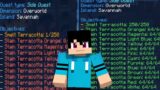 minecraft cubecraft skyblock quests terracotta block