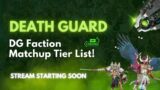 7k Subs Celebration! Death Guard Faction Matchup Tier List!- The Disgustingly Resilient Podcast