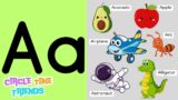 Circle Time Friends | Letter A | Alphabet Phonics for kids | Words beginning with letter A
