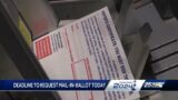 Deadline to request vote-by-mail ballot is 5 p.m. Thursday