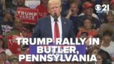 Donald Trump returns to Butler, PA for rally