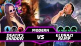 Grixis Death's Shadow vs Eldrazi Ramp [Paper Modern MtG Gameplay] 2024