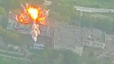 HIMARS strike a Russian military base on the left bank of Kherson region.