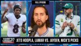 Jets Circus Continues, Lamar vs Jayden Daniels & Nick’s Picks Week 6 | What's Wright?