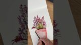 Lavender terracotta pot #watercolors #flowerpainting #watercoloring #painting #flowers #jasbirvirdi