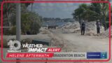 Miles of sand dunes piled up in Bradenton Beach after Helene
