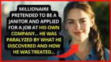 Millionaire pretended to be a janitor in his own company and was shocked by what he discovered…