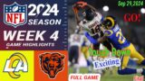 Rams Vs. Bears  FULL Game 4th  WEEK 4 |Sep 29, 2024 | NFL Today | NFL 2024 Season