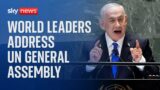 World leaders address the UN General Assembly