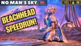 BEACHHEAD SPEEDRUN in No Man's Sky: Can I Take the Record?| Live