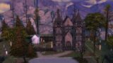 Building A Cathedral With A Cemetery in the Sims // The Sims 4 Speed Build (NO CC)