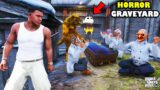 Franklin Went Inside THE HORROR GRAVEYARD In GTA 5 | SHINCHAN and CHOP