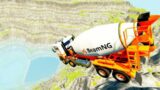 Leap of Death Mixer Trucks Jump Crashes #502 BeamNG.drive |