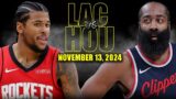 Los Angeles Clippers vs Houston Rockets Full Game Highlights – November 13, 2024 |2024-25 NBA Season