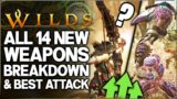 Monster Hunter Wilds – All 14 Weapons Best New Move & Attack Combo – New MOST POWERFUL Weapon Guide!