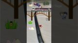 Skeleton is crawling towards women near the track and train is approaching fast